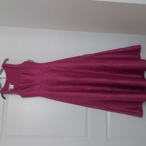 ALFRED SUNG Corset Satin Gown Size 8